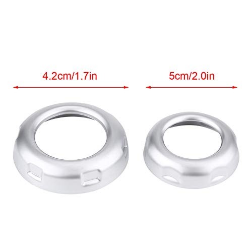 Anti Scratch Silver Chromed Dustproof Volume and Air Conditioning Knobs Trim