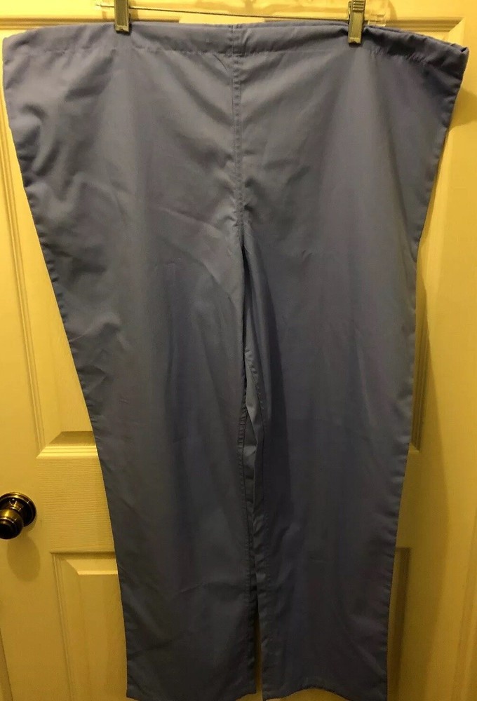 Unbranded Blue Unisex Medium Drawstring Scrub pants And Small Top