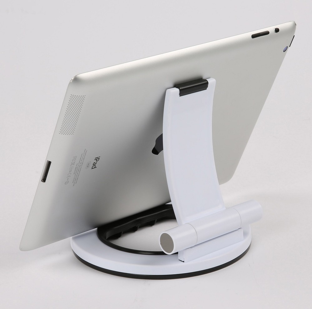 Universal Multi Angle Portable Round-Base Tablet Tabletop Desktop Holder