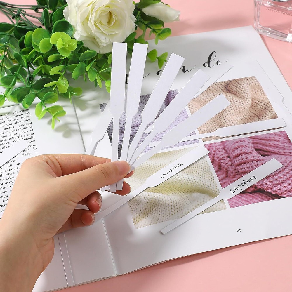 200 Pcs Perfume Tester Strips Disposable Perfume Test Strips Paper Tester Strips
