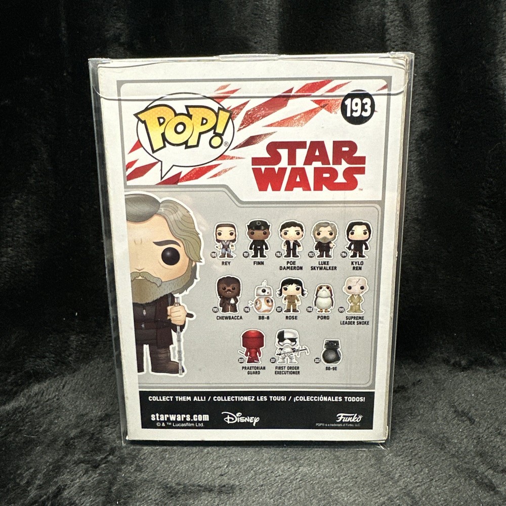 Funko Pop! STAR WARS: Luke Skywalker #193. With PROTECTOR!!!
