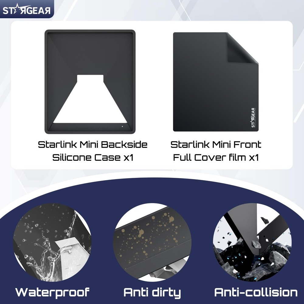 Stargear Starlink Mini Case, Mini Protective Cover Liquid Silicone Case for S...