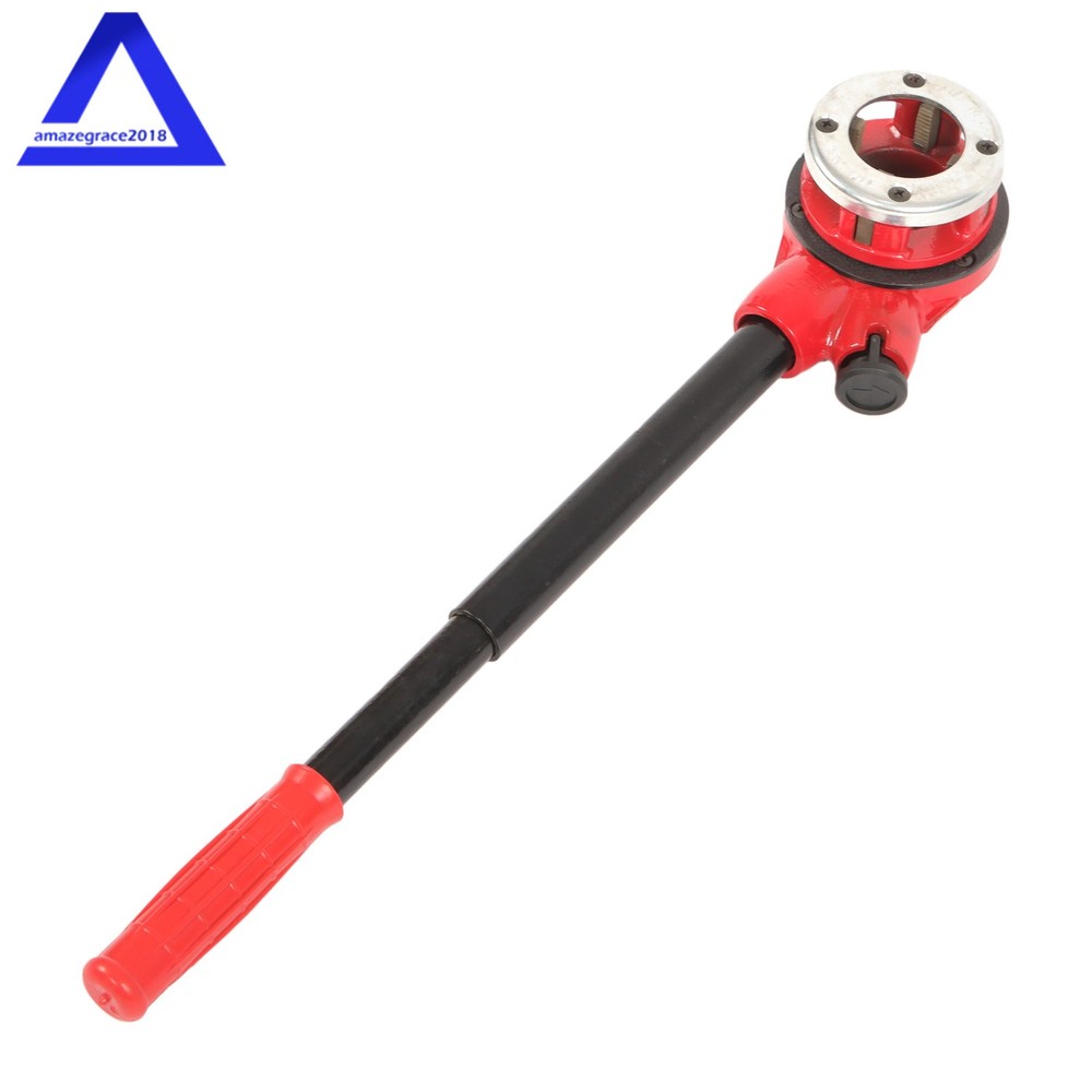 Ratchet Pipe Threader Handheld Pipe Threading Tool w/5 Dies Set + Pipe Cutter