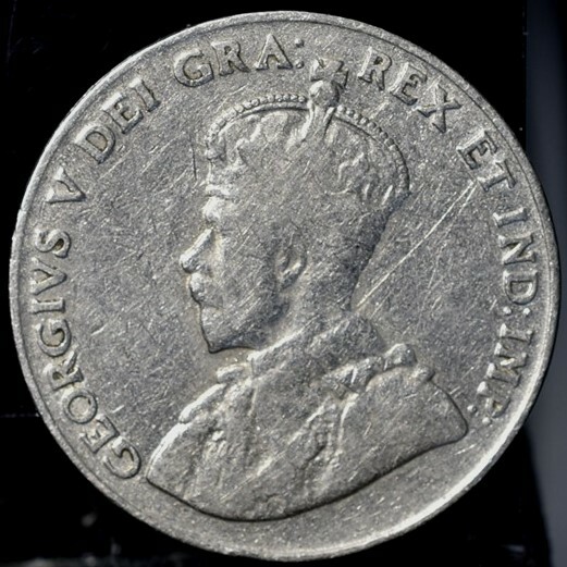 1925 Canada 5 Cents KM#29 CAT $125 - VF