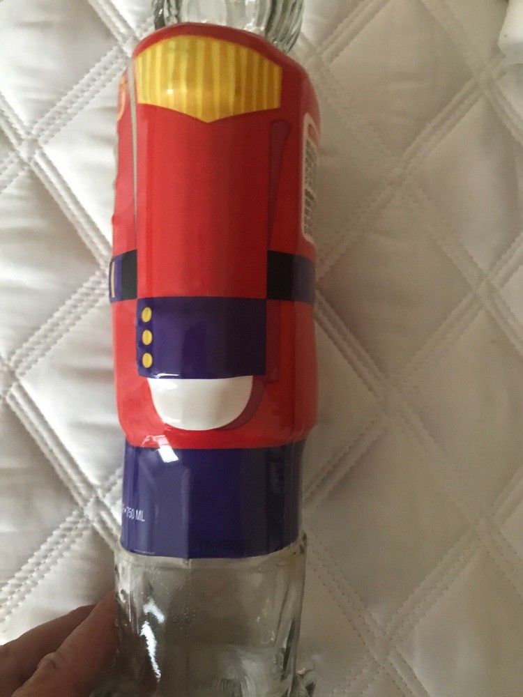 SMIRNOFF VODKA GLASS SOLDIER NUTCRACKER DECANTER - RARE -