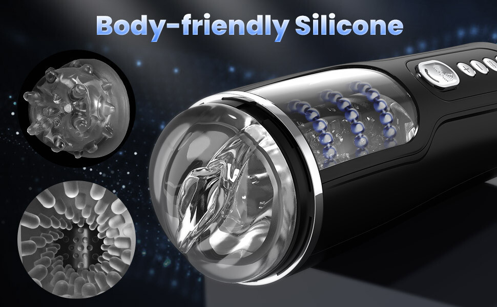 Automatic Male Masturbaters Thrusting Rotating Vibrating Strokers Cup Lubricants