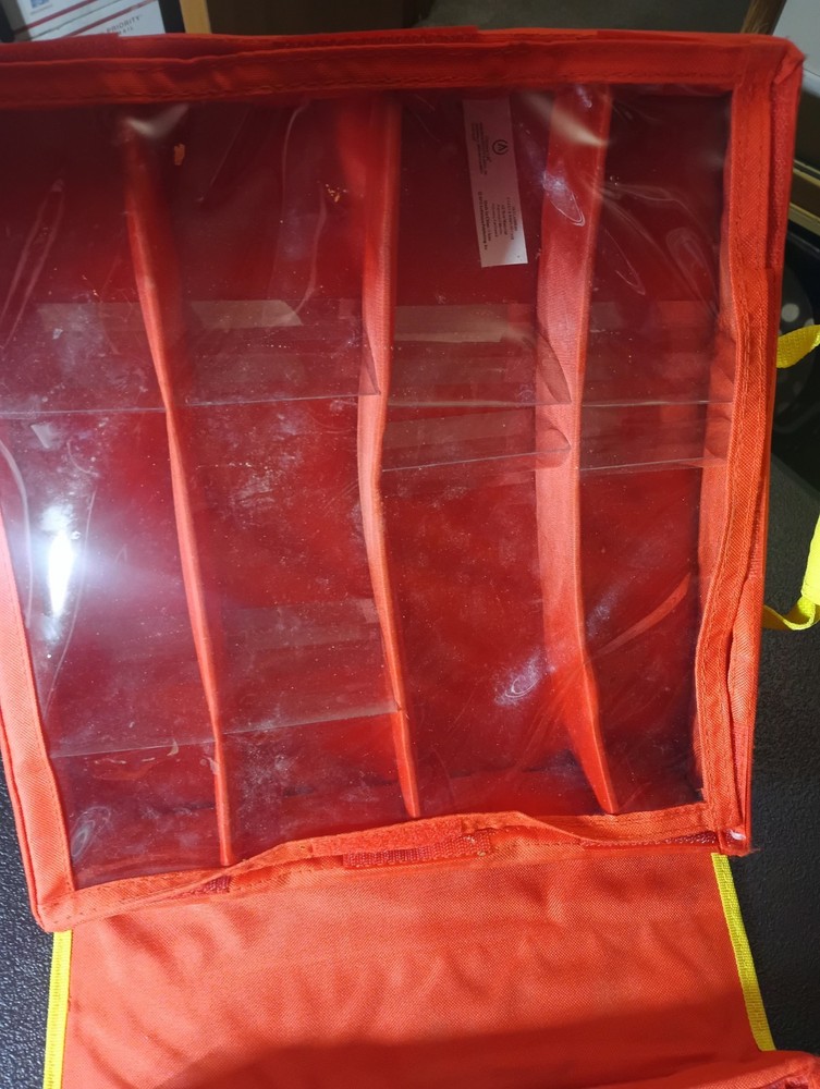 Skylanders Giants Display Carrying Storage Case Large - Orange Interior