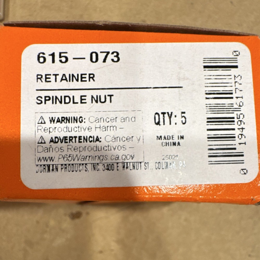 Dorman 615-073 Spindle Nut Retainer Compatible with Select Models, 5 Pack