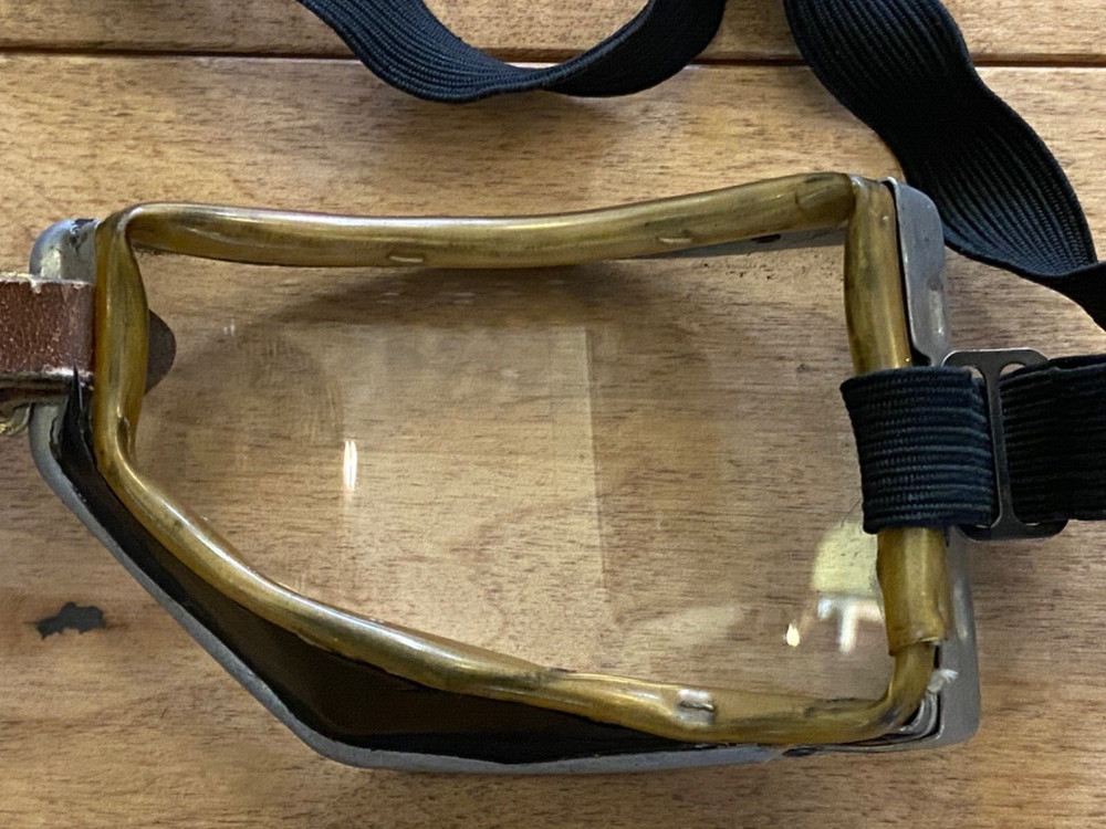 Vintage Cesco Dispatch Riders Aviator Pilot Goggles Glasses