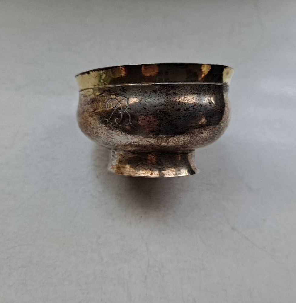 Antique German Gilded Silver Brandy Cup Becher