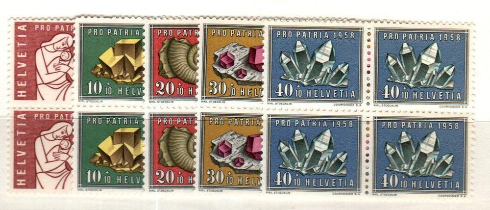 Switzerland Scott B272-6 Mint NH blocks [TK280]