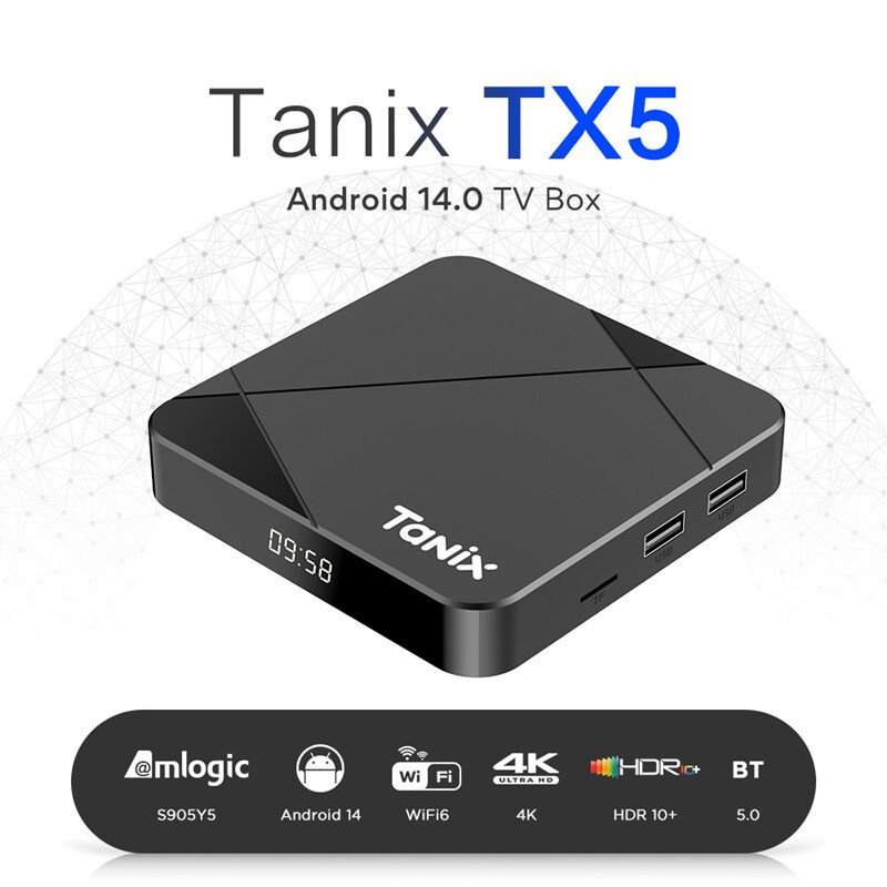 STB Android14 wifi6 4k dual band tvbox