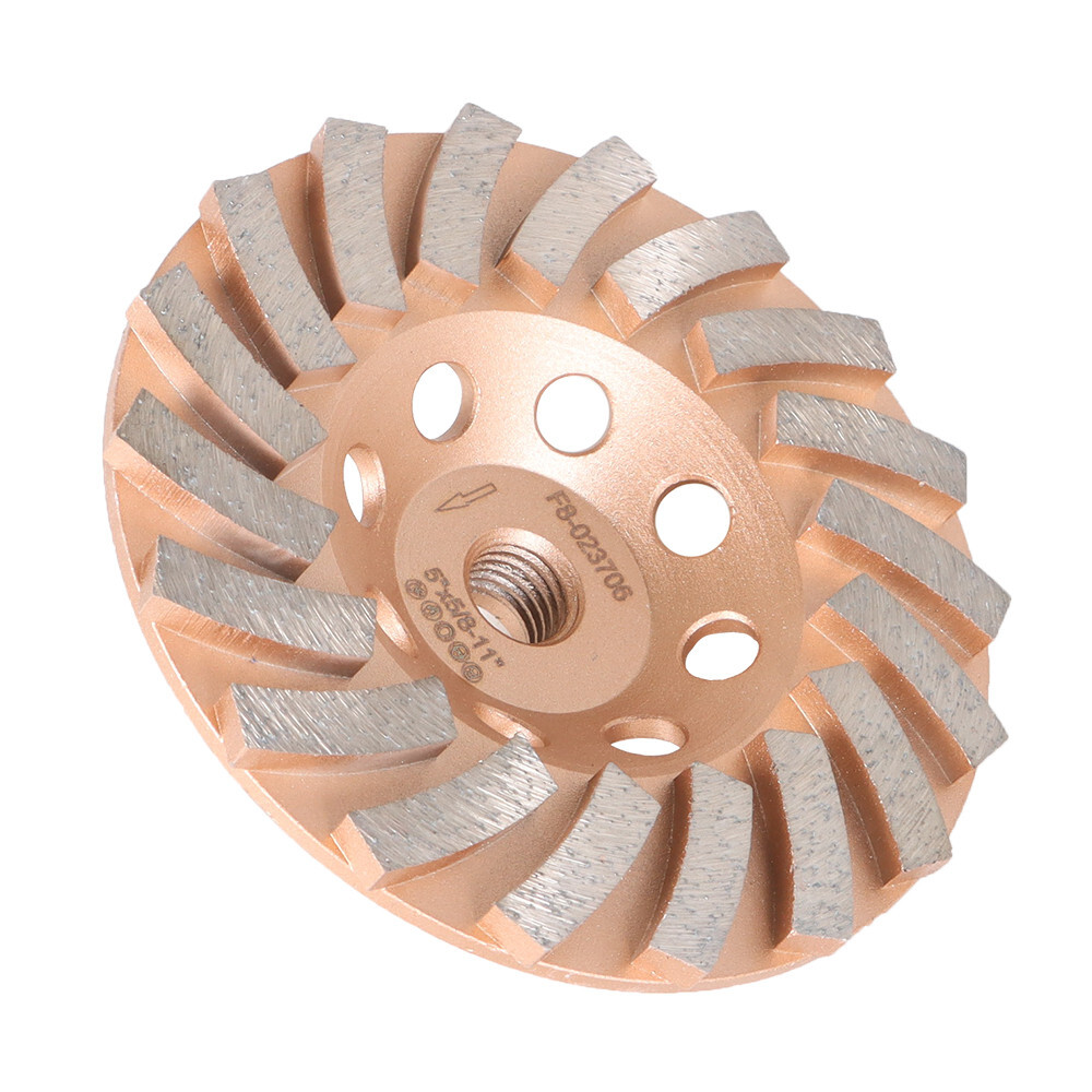 5 Inch Grinding Cup Wheels 18 Diamond Abrasive Segments 5/8" - 11 Threaded