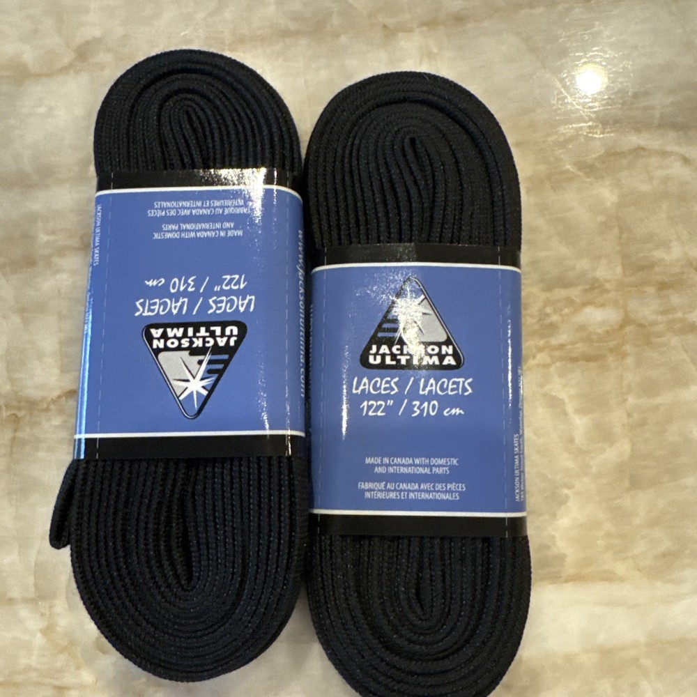 Jackson Ultima Black Laces 122" 2 Pair