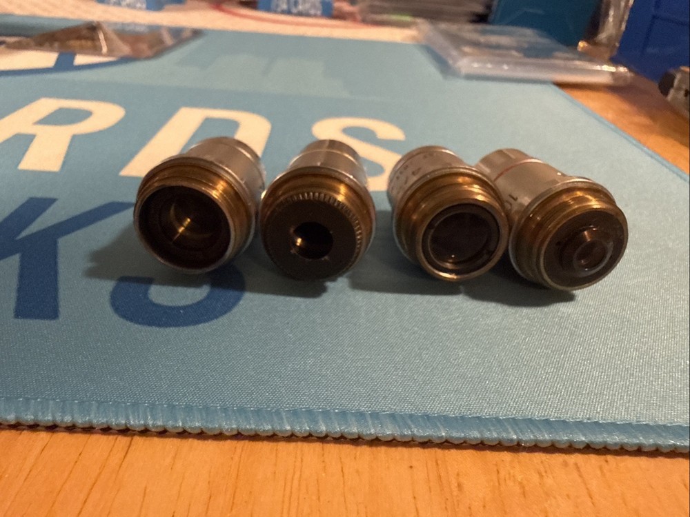 Plan Achro Microscope Lens Set Of 4