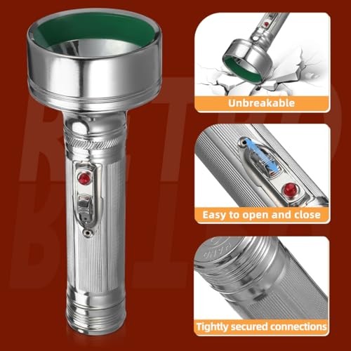 Flashlight, Vintage Flashlight LED Camping Gear Lantern Battery, 50 Lumens,