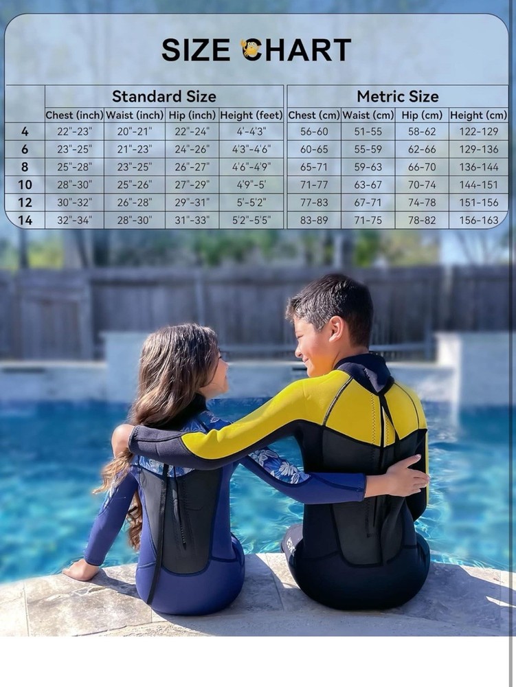 Boys 3mm Wetsuit Size 12