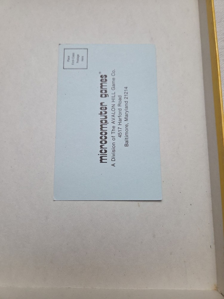 Avalon Hill B-1 Nuclear Bomber Cassette Microcomputer Game