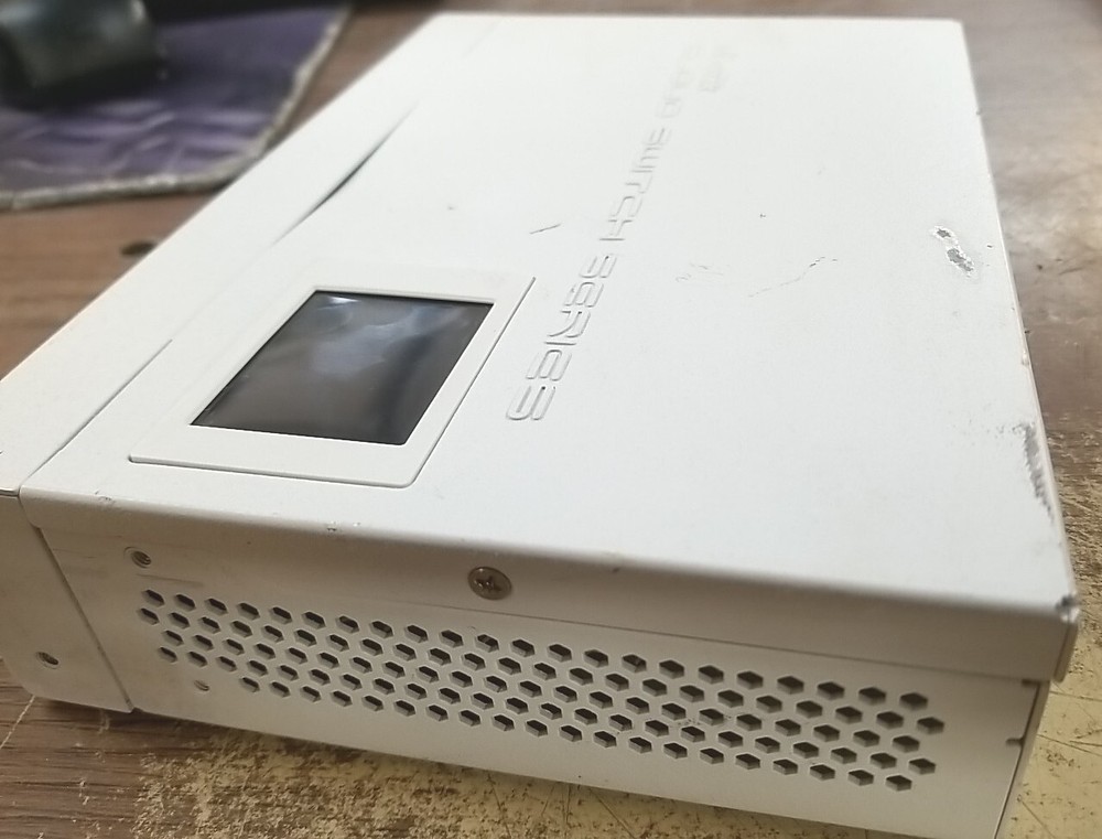 MikroTik CRS210-8G+2S+IN Cloud Router Switch.