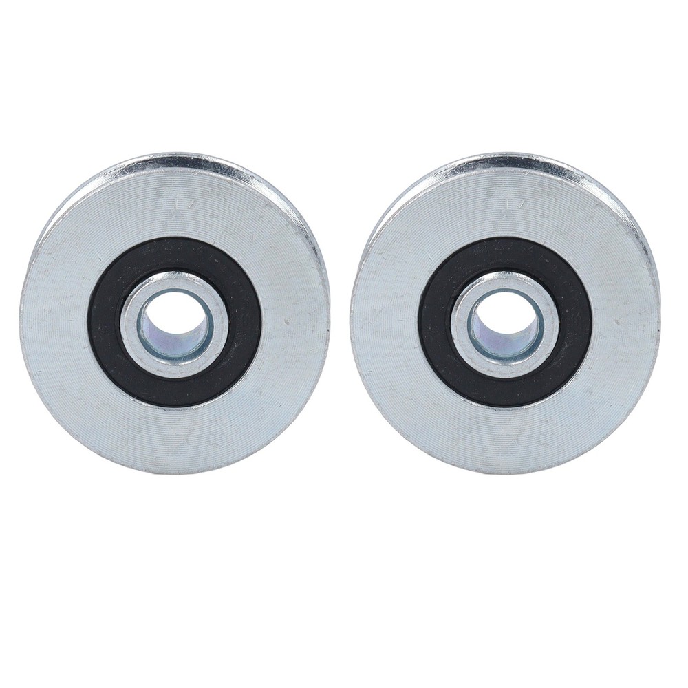 2 Pcs Pulley Rolling Wheel High Strength Load Bearing For Heavy Objects Premium