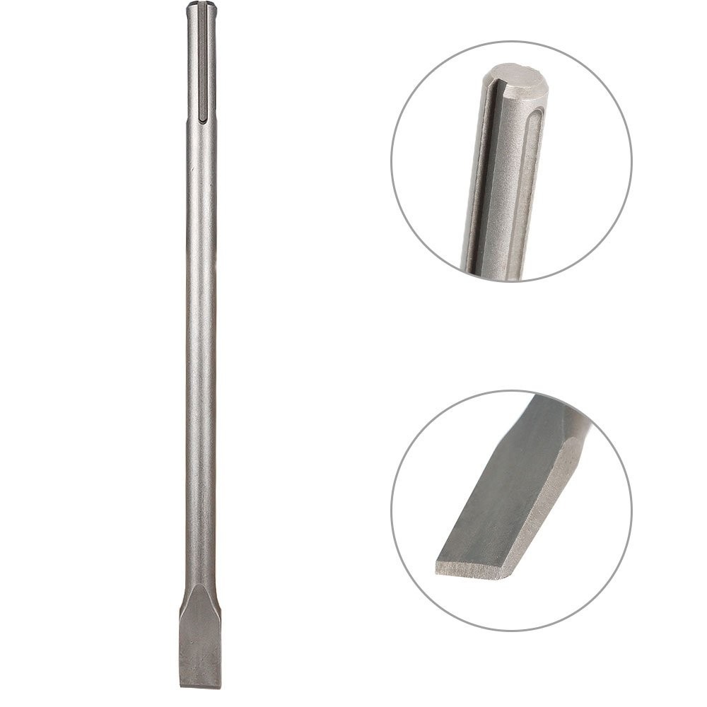 3 Pack 16 Inch SDS Max Chisel Rotary Hammer Drill Chisel Bits For Drilling