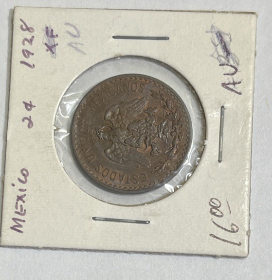 1928 Mexico 2 Centavos
