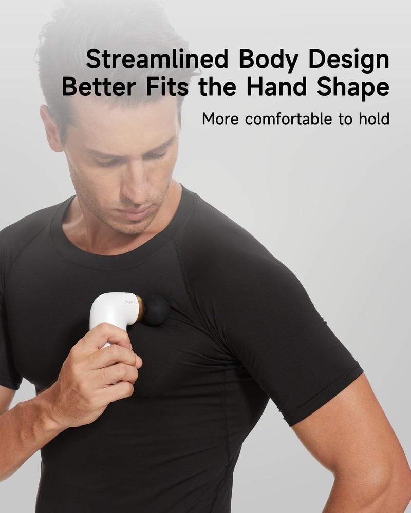 HEYCHY A1 Super Mini Massage Gun, Percussion Deep Tissues Muscle White