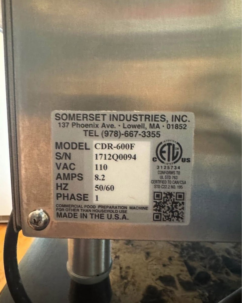 Somerset Dough Sheeter CDR-600F