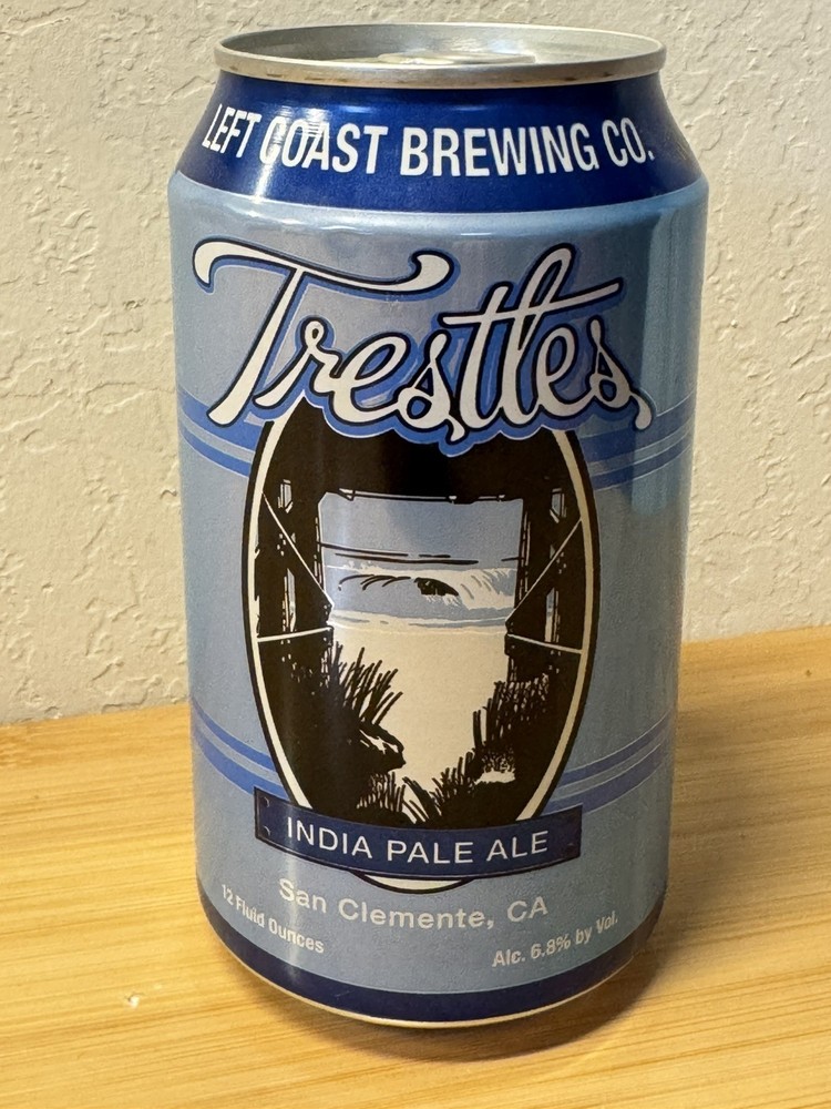 Trestles IPA - Empty Beer Can - Bottom Opened - Left Coast Brewing
