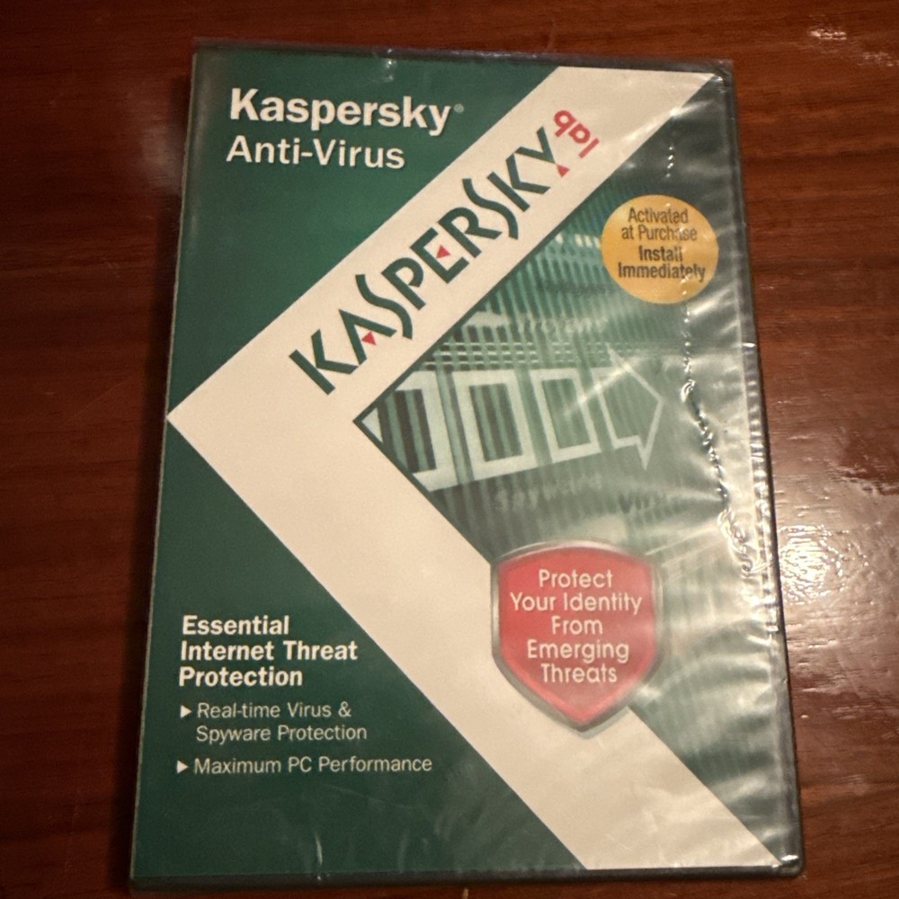KASPERSLab Anti-Virus Protection PC Computer Security Software - NEW SEALED