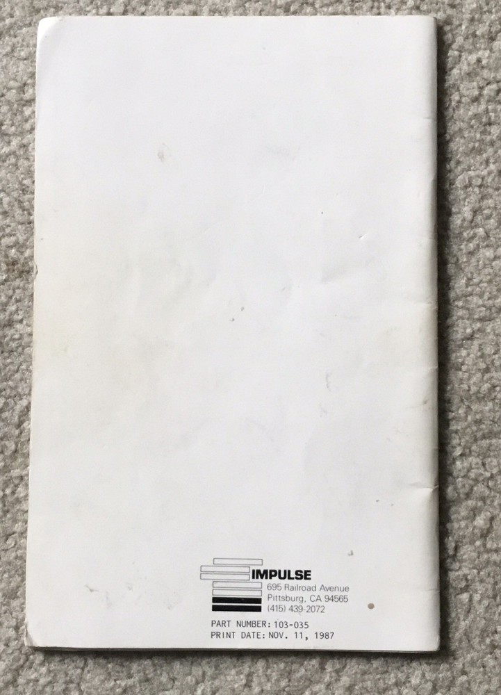 impulse 2800 Plus Transducer Owner'sManual