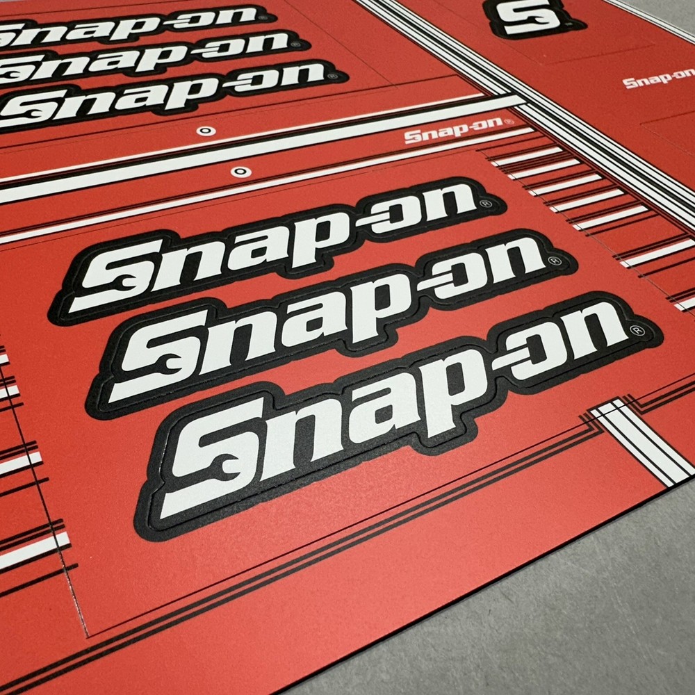 Snap-On Tools Red Refrigerator Toolbox Magnets Removable Collectible Logo 🧰