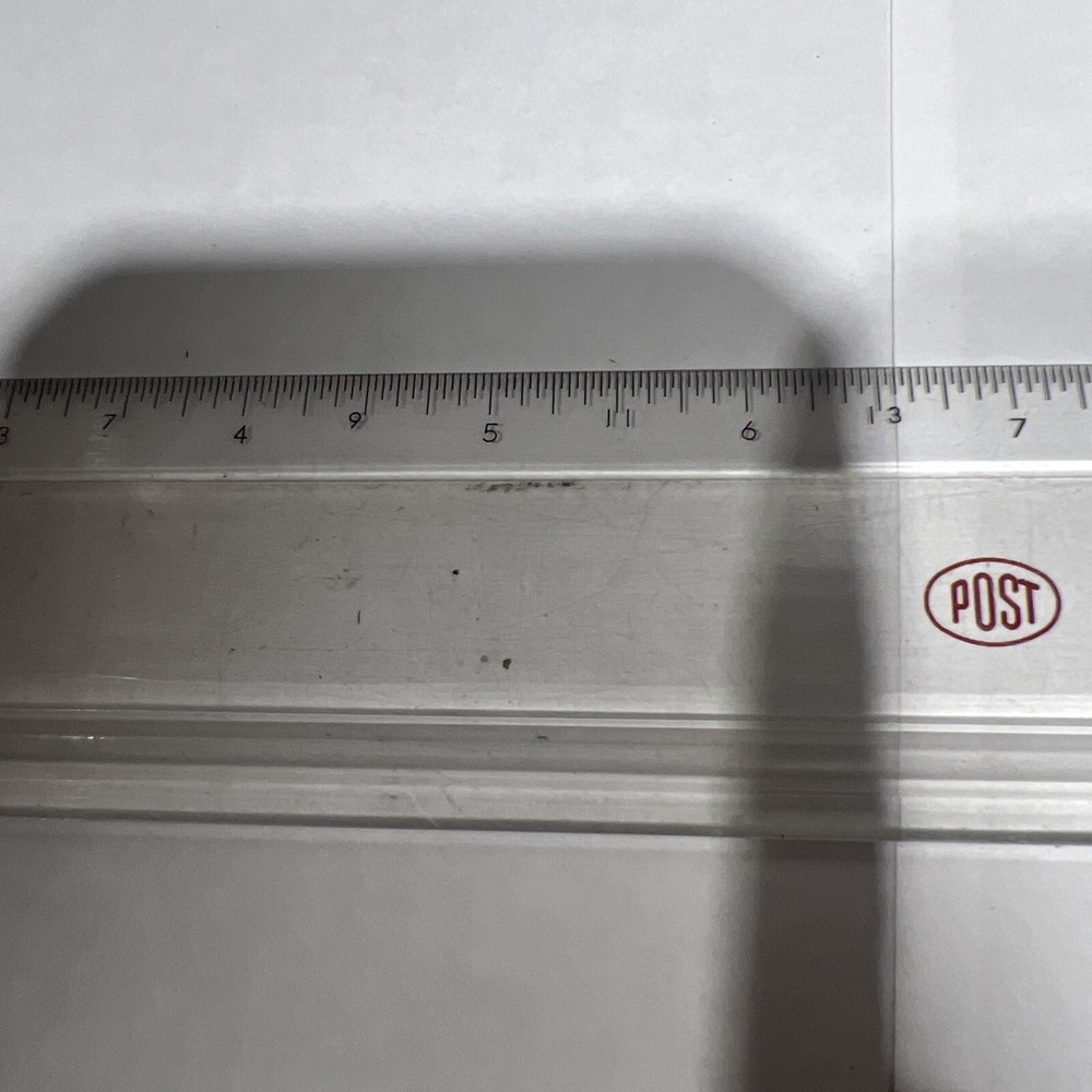 Vtg Post 2673-3 Drafting Machine Lucite Clear Plastic Scale Ruler. Used Surplus