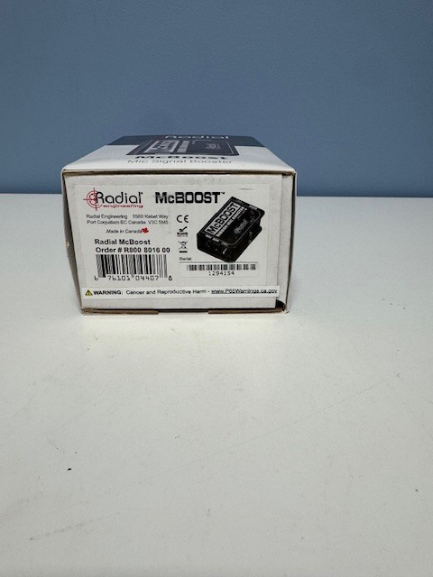 Radial McBoost Microphone Signal Booster