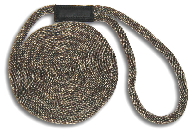 Solid Braid Nylon Dock Line - 5/8" x 15' - Floats! USA Made - CAMOUFLAGE!!