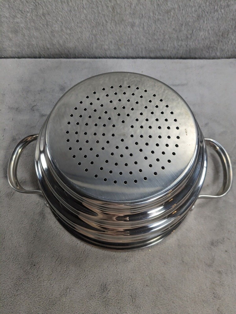 Stainless Steel Step Down Strainer 6" - 8" Diameter Double Handles
