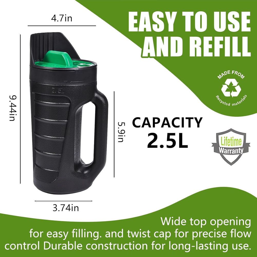 Adjustable Handheld Seed Shaker – Hand Spreader - 90Oz Capacity Multi-Purpose Sp