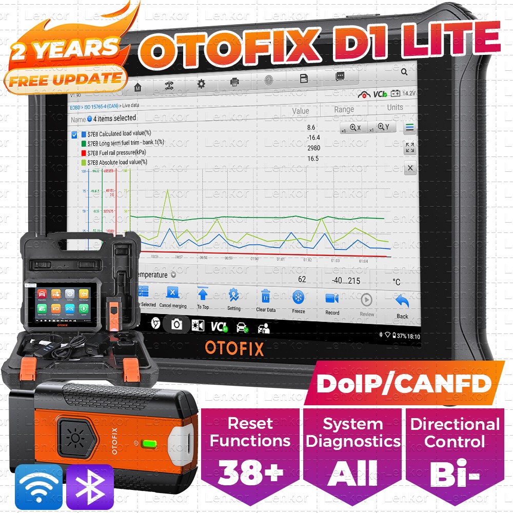 2025 OTOFIX D1 Lite Bidirectional Full System Diagnostic Tool Key Coding Scanner