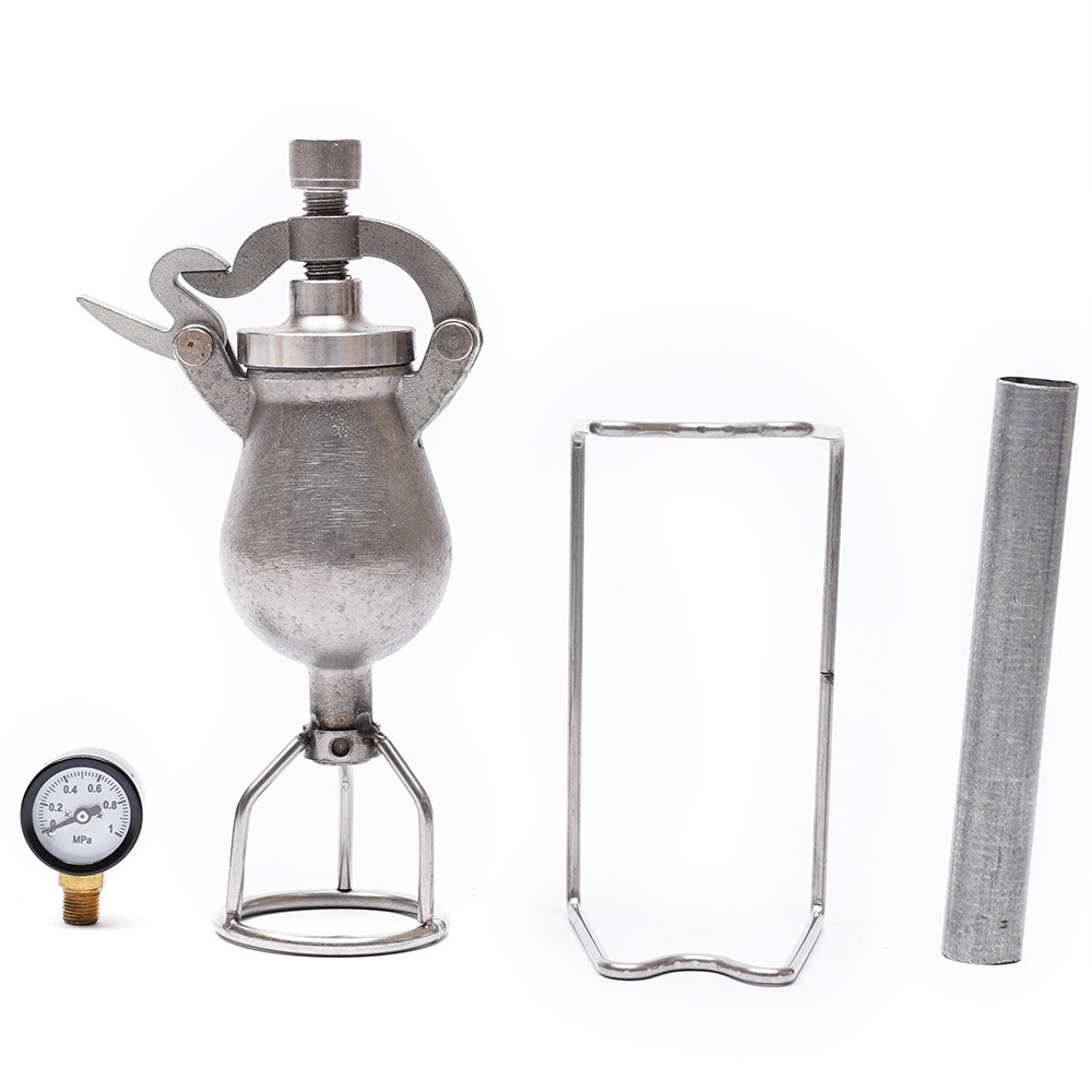 Popcorn Maker Hand-cranked Cannon Corn Popper Pop Corn Puffing Machine Stainless
