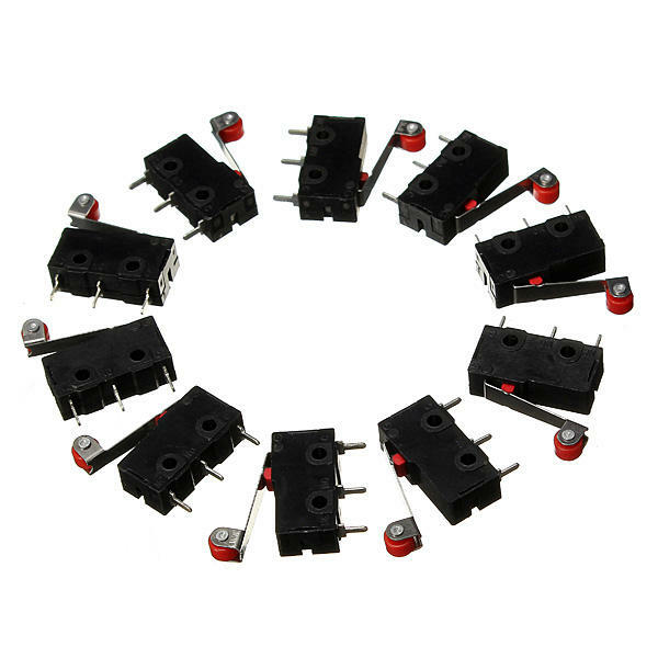 10pcs Micro Limit Switch Roller Lever 5A 125V Open Close Switch