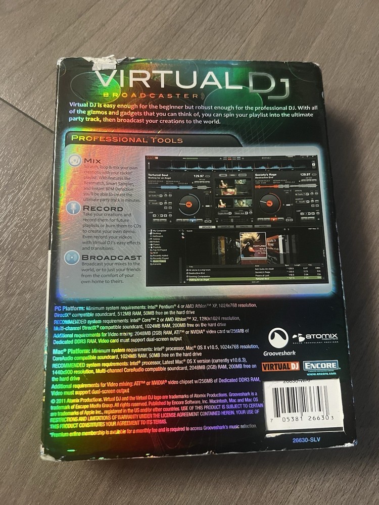 Encore Virtual Dj Broadcaster - Full Version for Mac, Windows - Ships Fast 🔥🔥