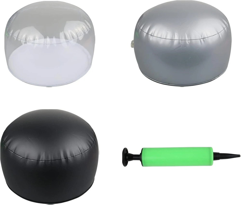 3 Pack Clear Inflatable Tabletop Display Stand Hat Rack Portable Hat