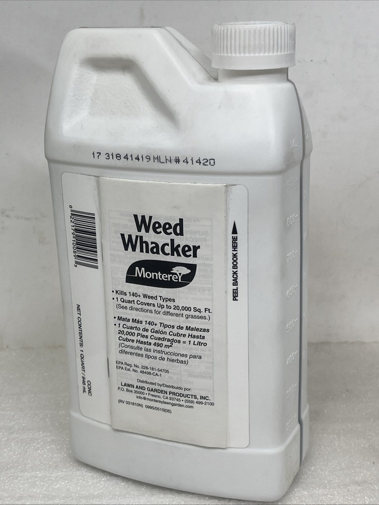 Monterey Weed Whacker Selective Broadleaf Weed Control Concentrate, 1 Qt (32 Oz)