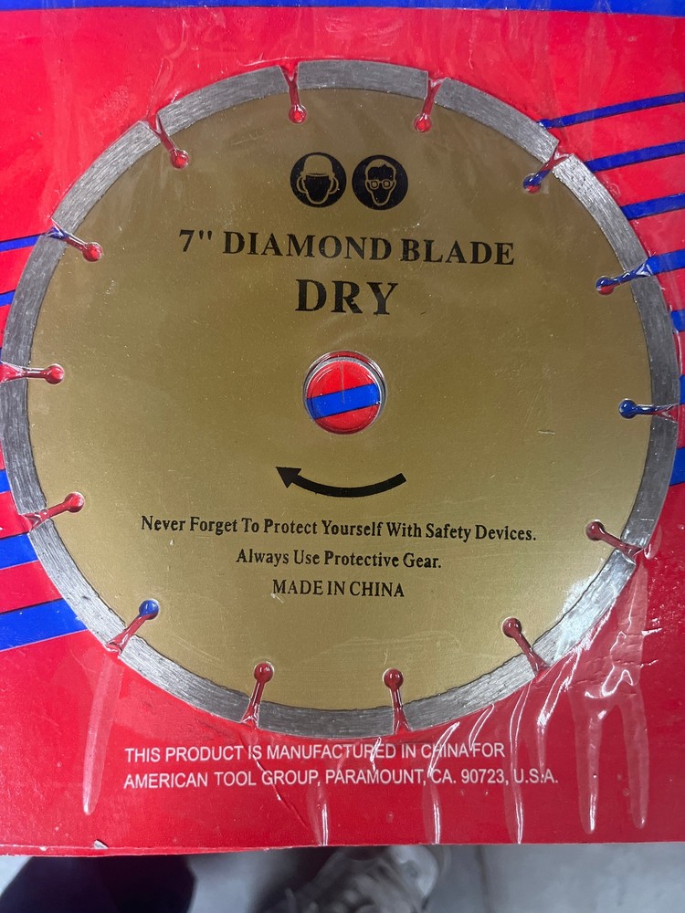 ATG 11444 7" Diamond Blade DRY