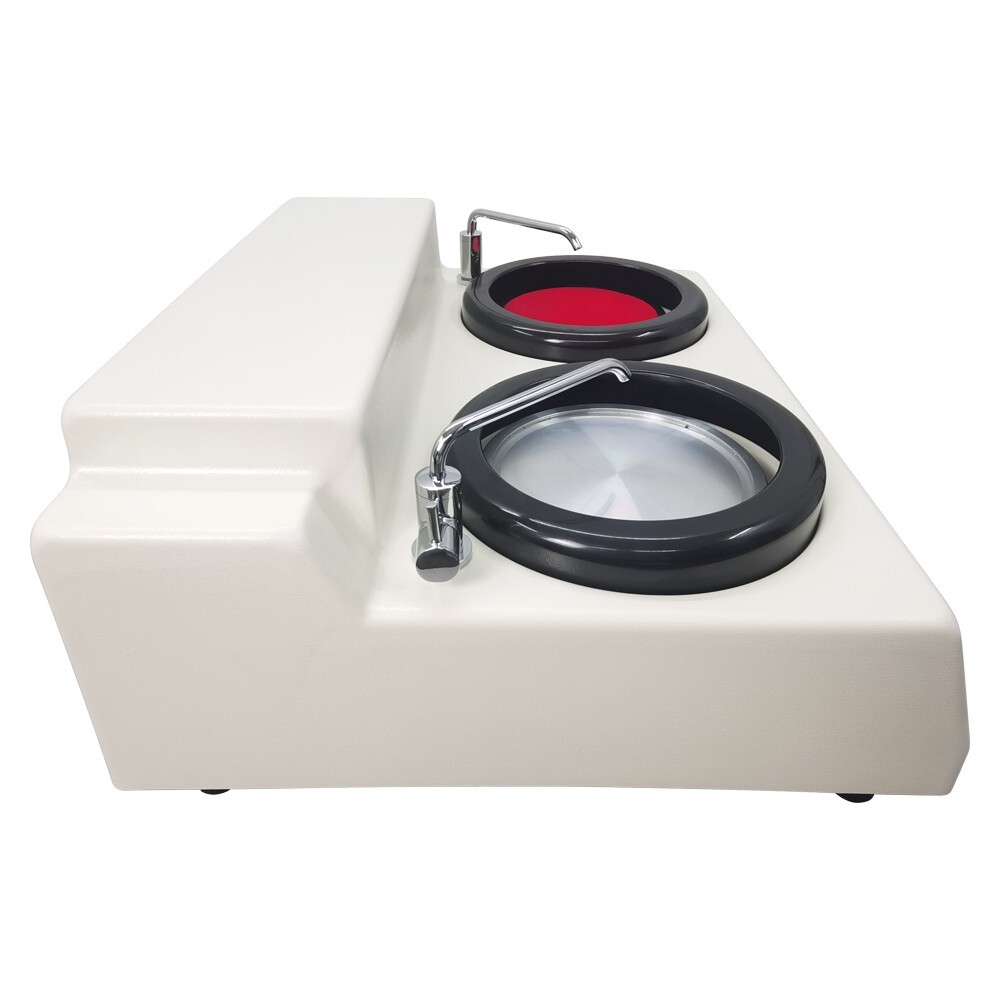 110V Double Disk Metallographic Sample Automatic Polishing Machine VariableSpeed