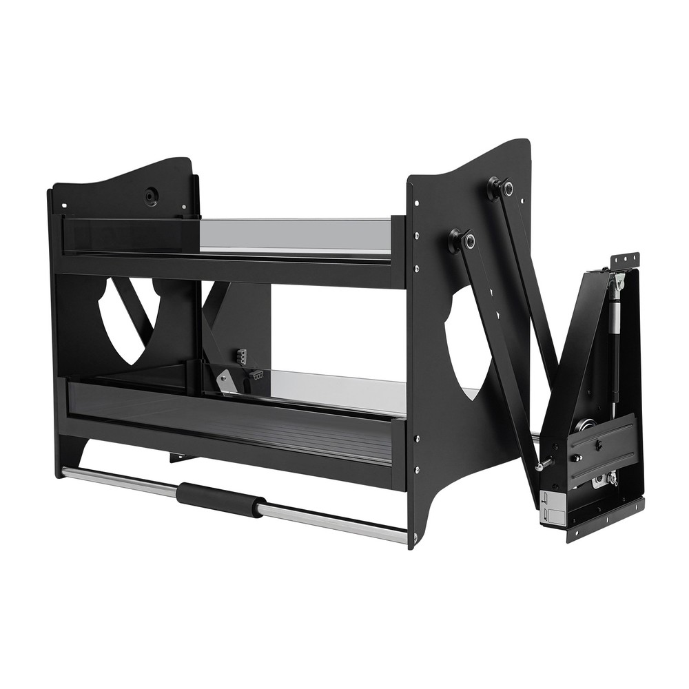 Pull Down Cabinet Organizer, 2 Tier Kitchen Cabinet Pull Down Shelf, Pull Out