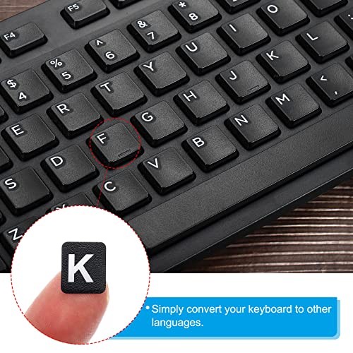 English Keyboard Stickers, 4 Pack Universal Keyboard Replacement Cover