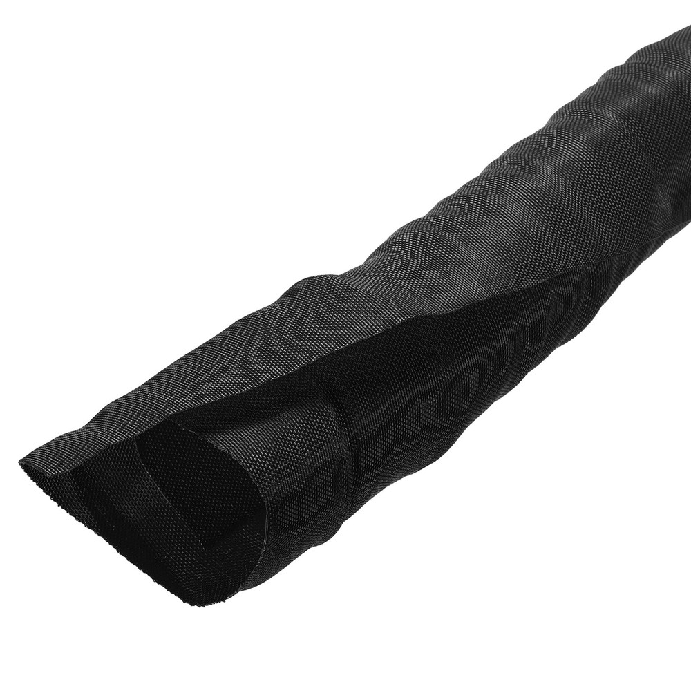 Wire Split Braided Cable Management Sleeve, Black (2" - 10 Feet)