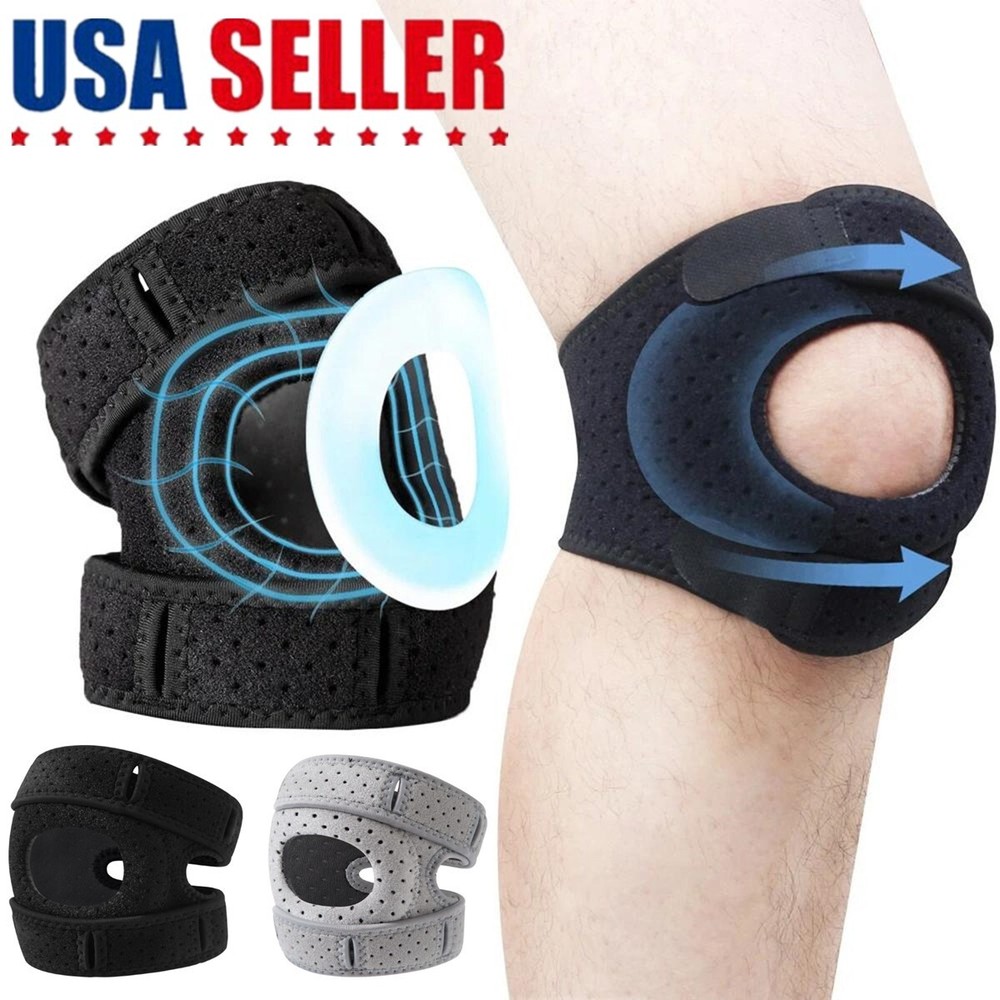 Knee Brace Support Neoprene Patella Stabilizing Compression Adjustable Straps US