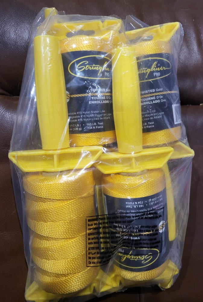 Stringliner Pro  4-Pack Gold with mandrel Each 540ft for 2,160 total